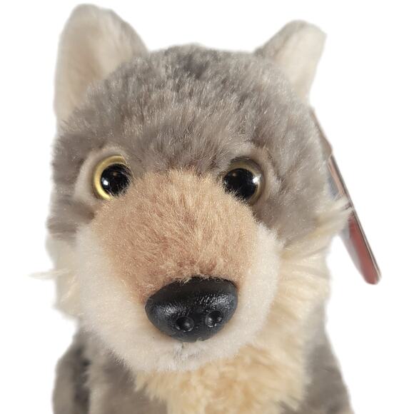 Wild Republic Eco-Friendly CK Mini Wolf Plush Toy 7" Grey White Soft With Tags - Picture 12 of 16